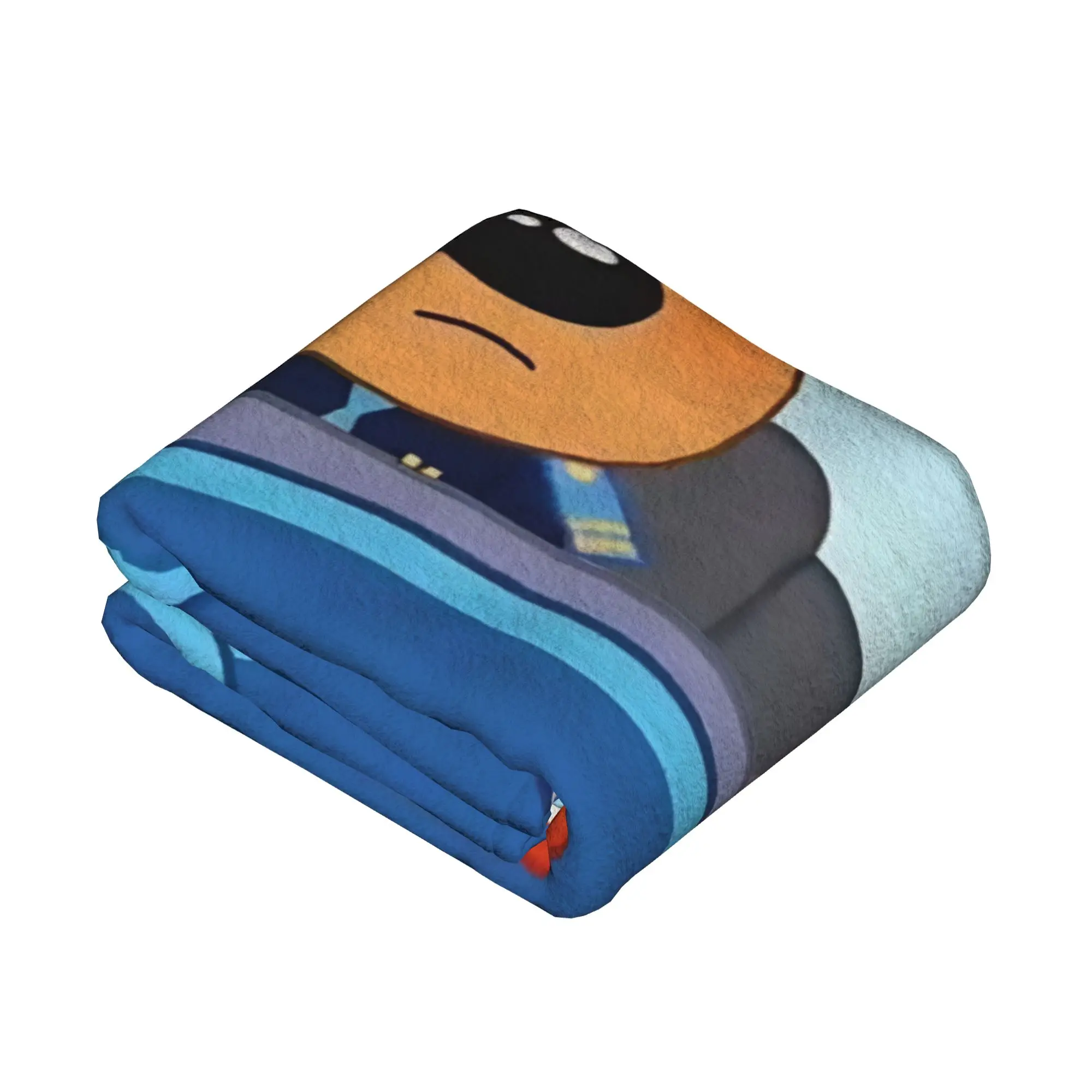 Sheriff Labrador Dog Blanket Fleece Cartoon Warm Throw Blankets for Bedding Couch Bed Rug