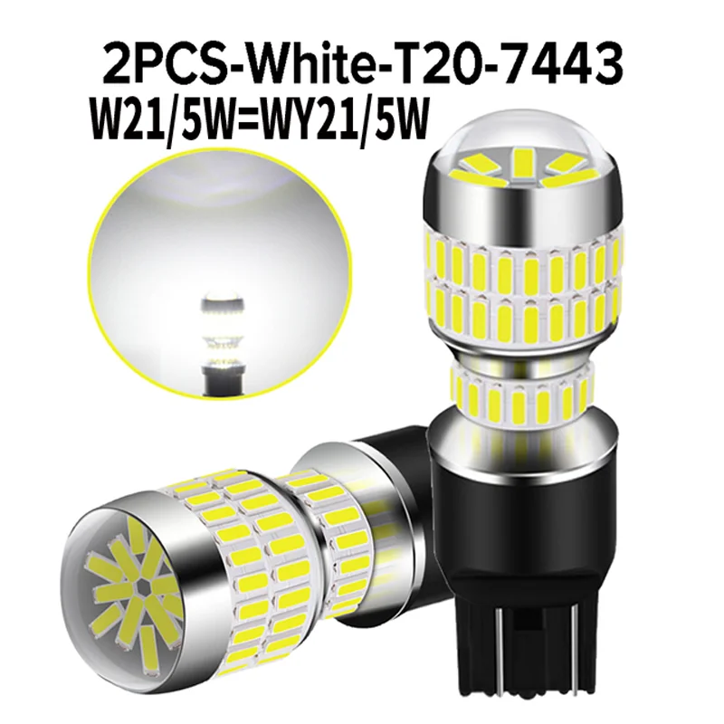 

2 шт. T20 7443 W21/5W W21W 7440 7515 580 светодиодный Canbus фонарь заднего хода DRL автоматическая резервная лампа автомобильный диод дневные ходовые огни постоянного тока 12 В 24 В