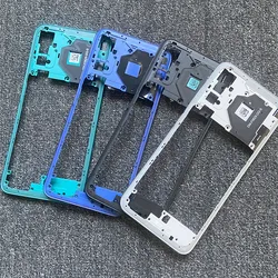 Xiaomi Redmi Note 10 5G Médio Frame Front Bezel Housing Case, Voltar Mid Substituição da placa, M2103K19G, M2103K19C, Novo, 6,5