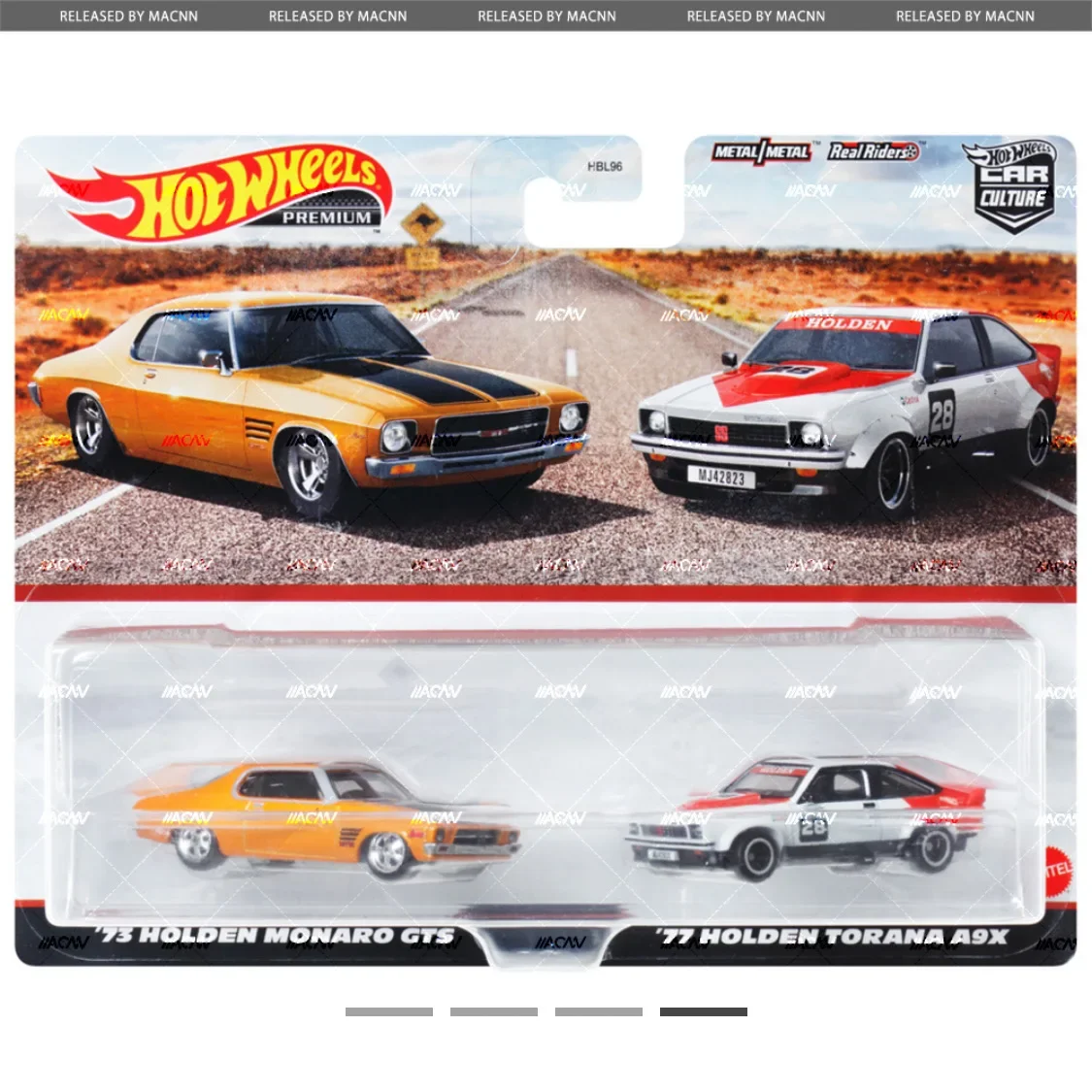 Genuine Hot Wheels Premium Car Culture Toys for Boy 1/64 Mitsubishi Evolution Eclipse Holden Monaro Torana BMW 2 Pack Model Gift