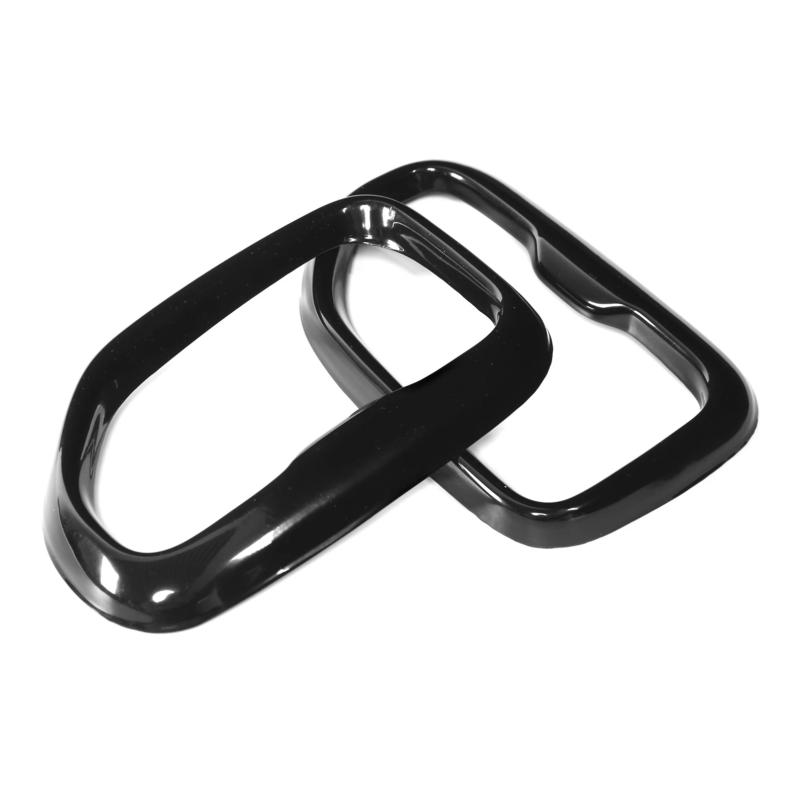 2 peças tampa do tubo de escape traseiro (aço inoxidável, preto brilhante, adequado para x3 m40i 2018-2021)-peça externa automática durável