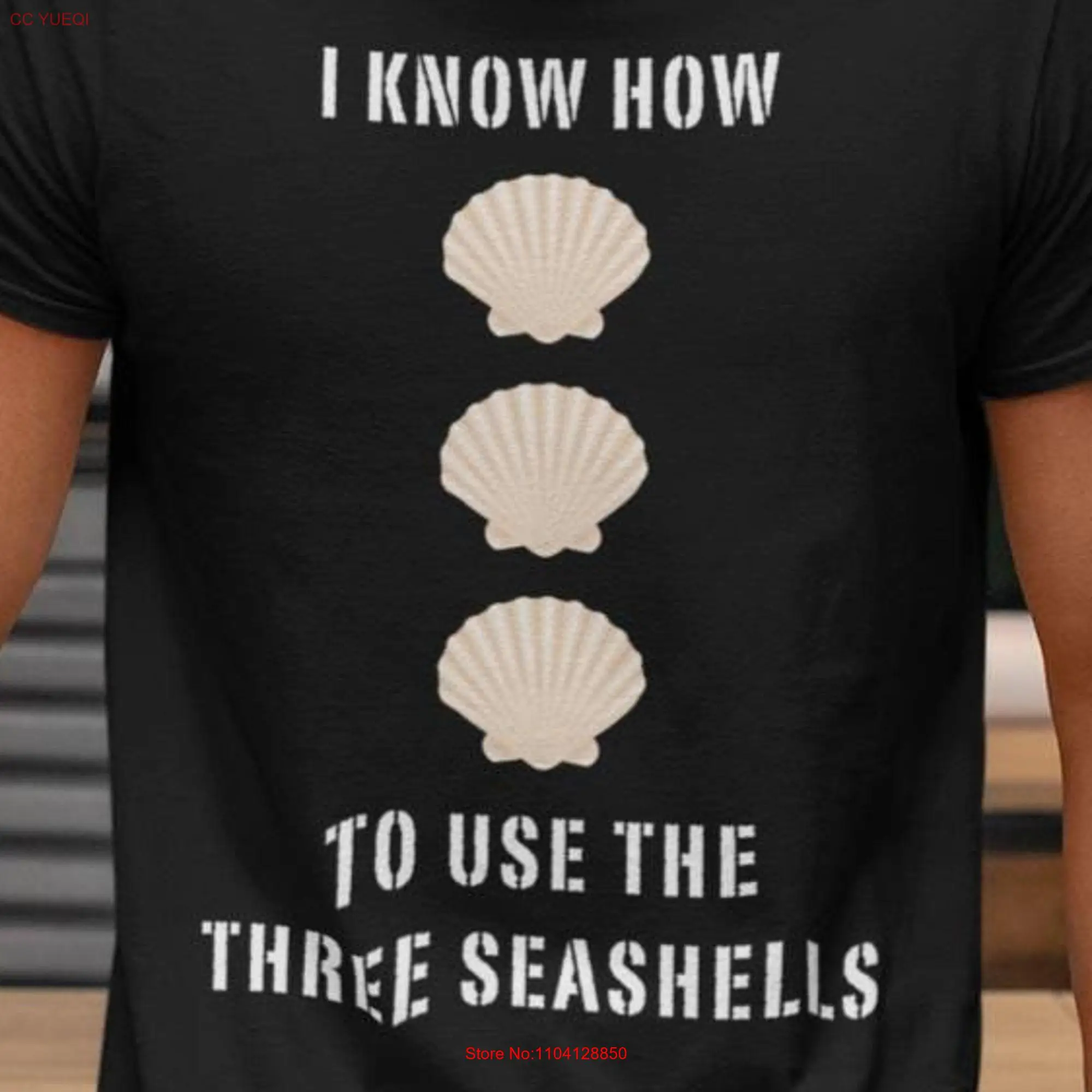 I Know How to Use the Three Seashells Retro Movie Quote T Shirt Demolition Man fan art 90's long or short sleeves