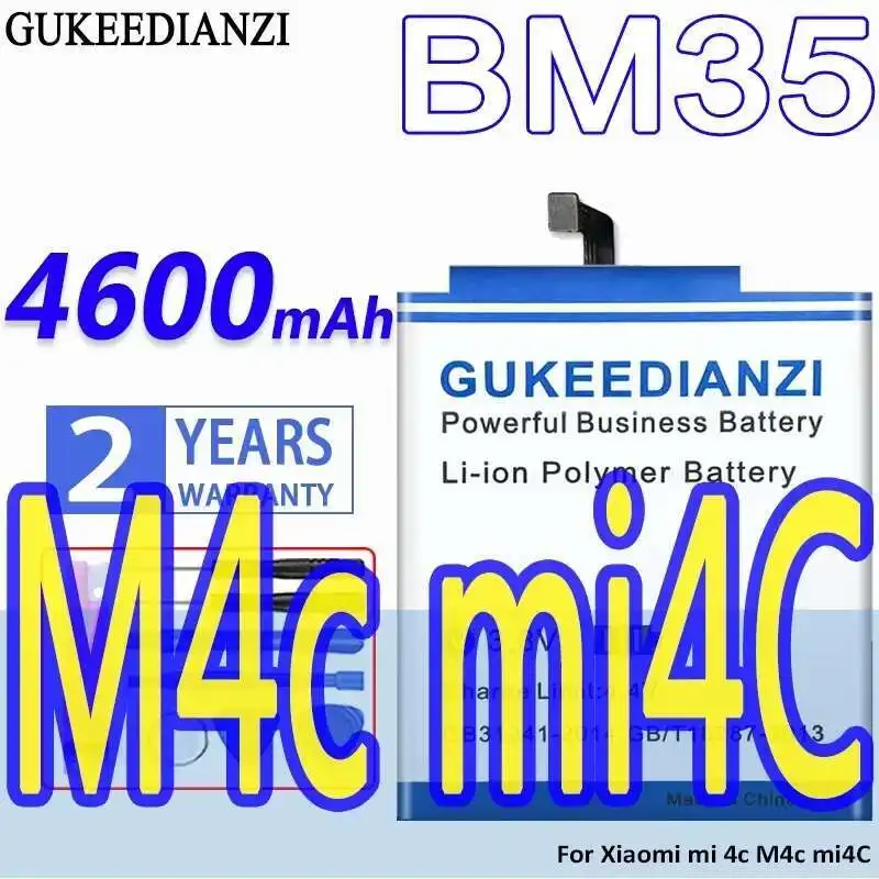 

Stable 4600Mah BM35 For Xiaomi MI 4C M4c Mi4c Mobile Phone Battery
