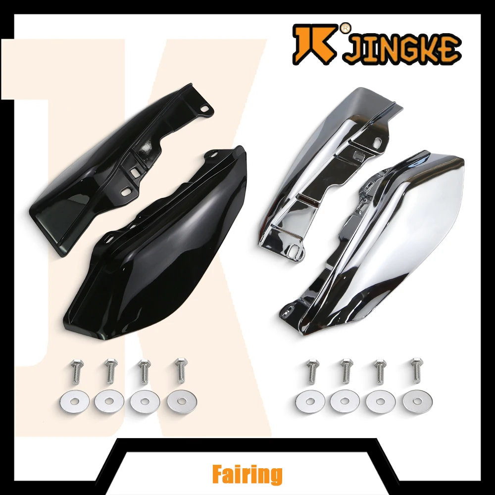 

Gloss Black Mid-Frame Air Deflector Heat Shield for Harley Touring Electra Glide CVO Road King FLHR FLHX 2001-2022