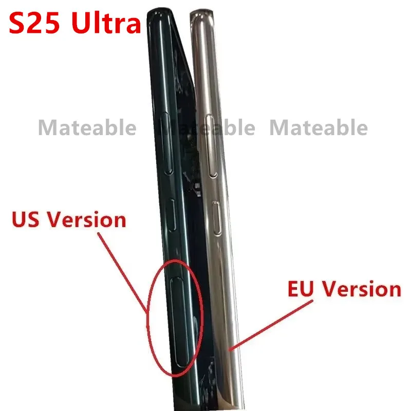 S25Ultra For Samsung Galaxy S25 Ultra S938 Middle Frame Housing Board LCD Faceplate Bezel Replace Repair Parts + Side Buttons