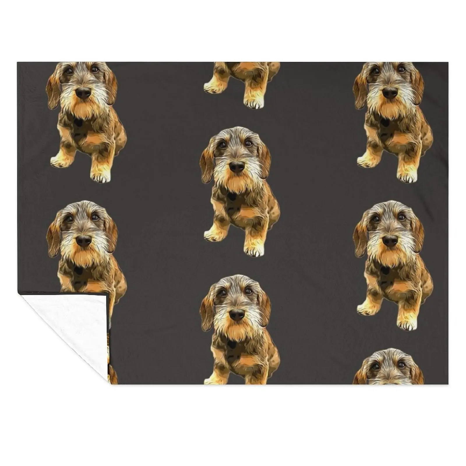 

Dachshund Wire Haired Beauty! Throw Blanket Summer Heavy Decoratives Blankets
