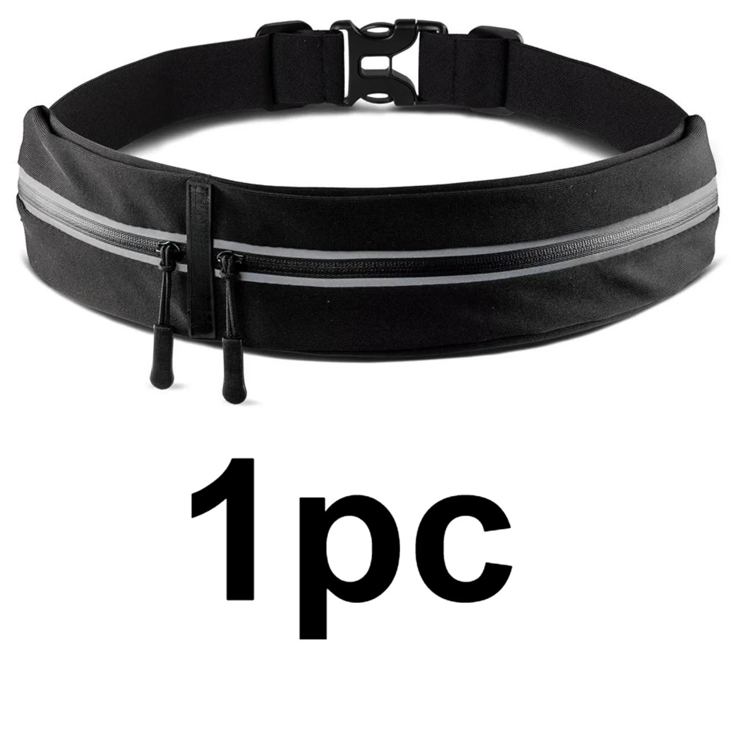 

Поясная сумка для бега, 1 шт., унисекс, из холщовой ткани, со светоотражающими элементами, портативная, для бега и занятий спортом на открытом воздухе