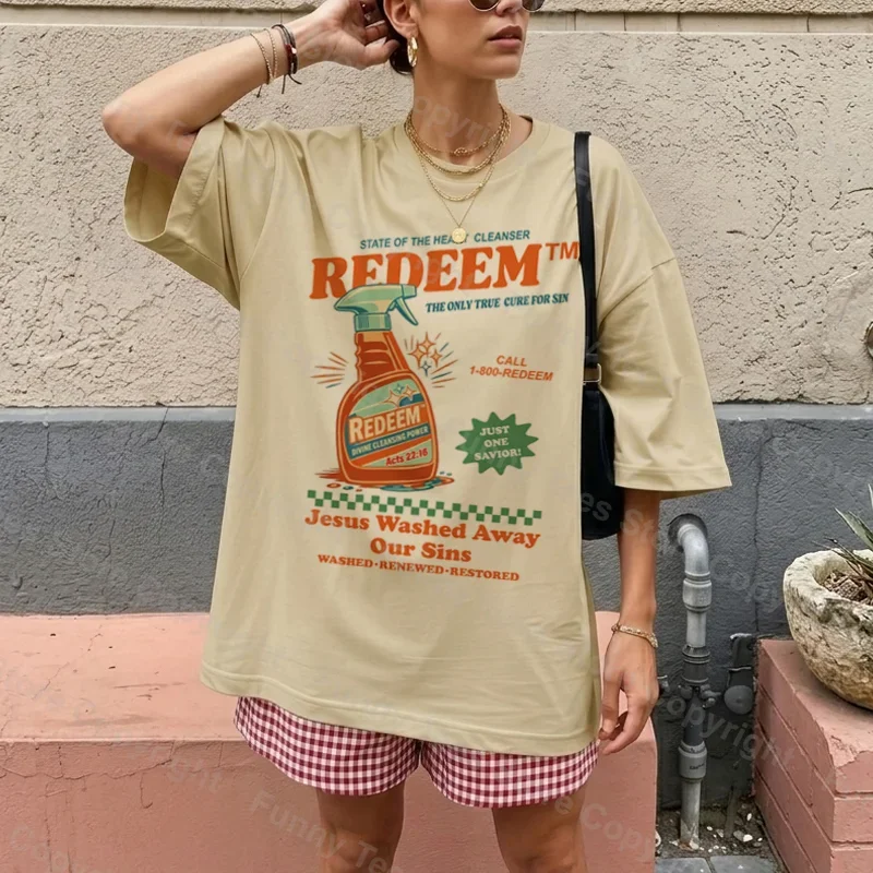 T-shirts Rétro Jésus Foi pour Femme, Coupe Ample, Style Streetwear Chrétien, T-shirt Religieux Amusant, Unisexe, avec Versets Bibliques, Cadeaux