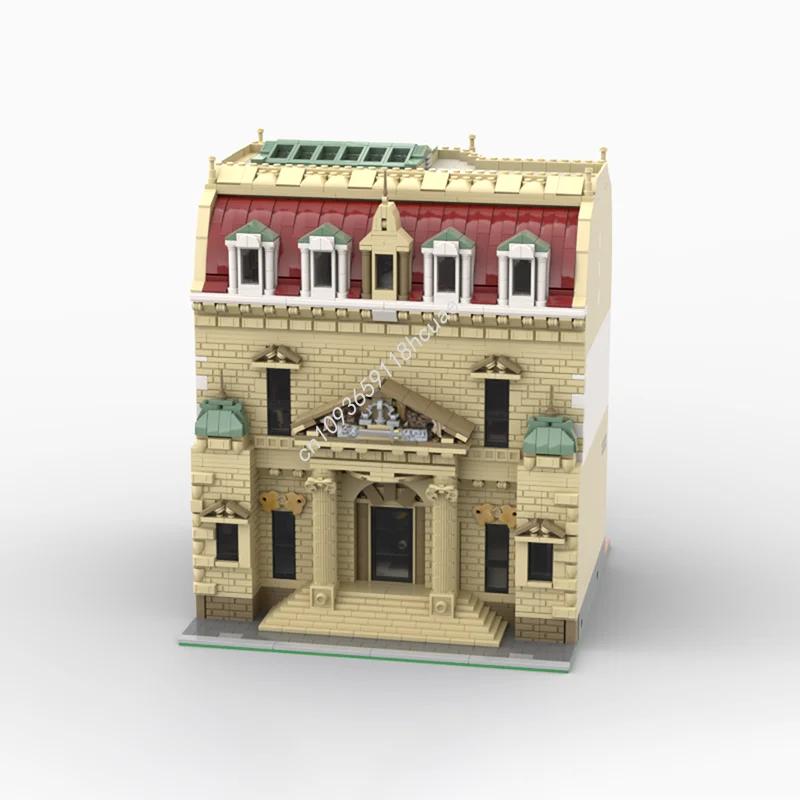 4493 pz MOC Modulare Corte Casa Modulare Modello di Costruzione di Giocattoli Blocchi Architettura Assemblare Regalo Di Natale FAI DA TE Creativo Compleanno