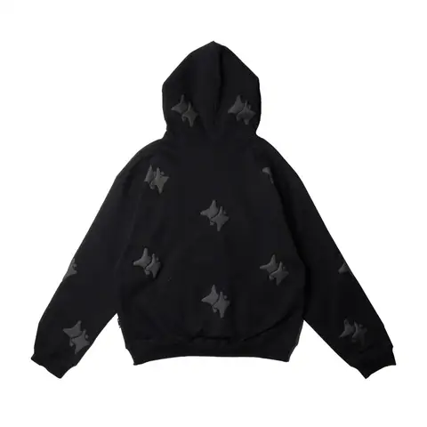 Unisex Loose Fit Pullover Hoodie Herr Mjuk Andningsbar Bomull Subtil Bokstav Grafisk Lazy Style Casual Streetwear Neutrala Färger 10 best sales huvtröja med boxig passform - №4