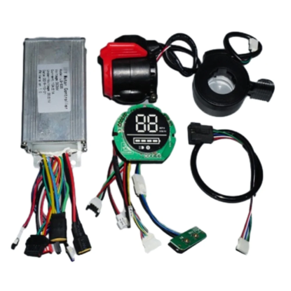 

36V 350W 12A Electric Brushless Controller 8.5 Inch Brushless Motor Electric Scooter Controller with Instrument and Brake Set