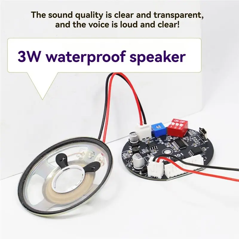 Voice-Activated Car Locking Security Access Control 5V Voice Speaker Prompter Customizable