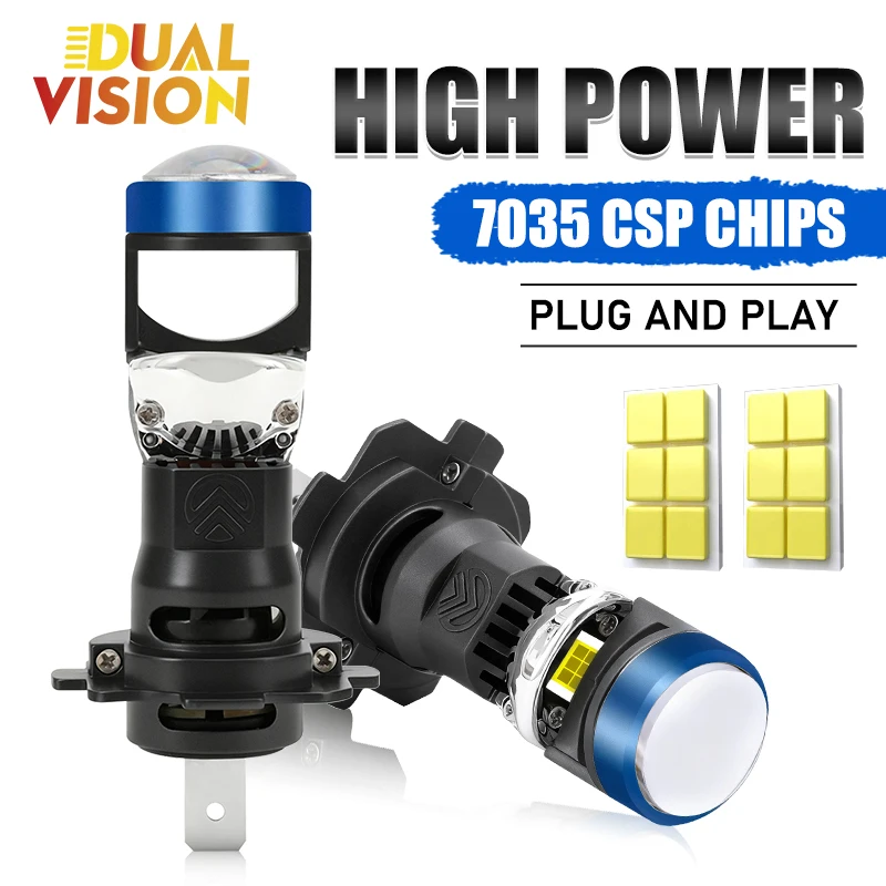 

H7 светодиодный объектив проектора автомобильные лампы 1:1 беспроводной Plug & Play Canbus 6000K авто мотоцикл H7 светодиодный объектив автомобильных фар с вентилятором 12 В