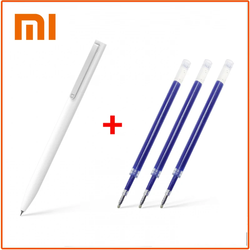 Original xiaomi mijia assinar caneta 9.5mm canetas premec suave suíça japão preto azul vermelho tinta recarga durável assinatura caneta
