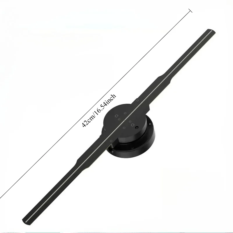 3D Holographic Fan Mobile Remote Control Custom Icon DIY Video LED Neon Light Rotating Display Holographic Projector Fan