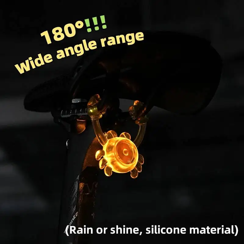 

ESLNF LED Easy High Battery Portable Long Life Cycling Waterproof Night Bike Taillight Light Brightness Rear To Install