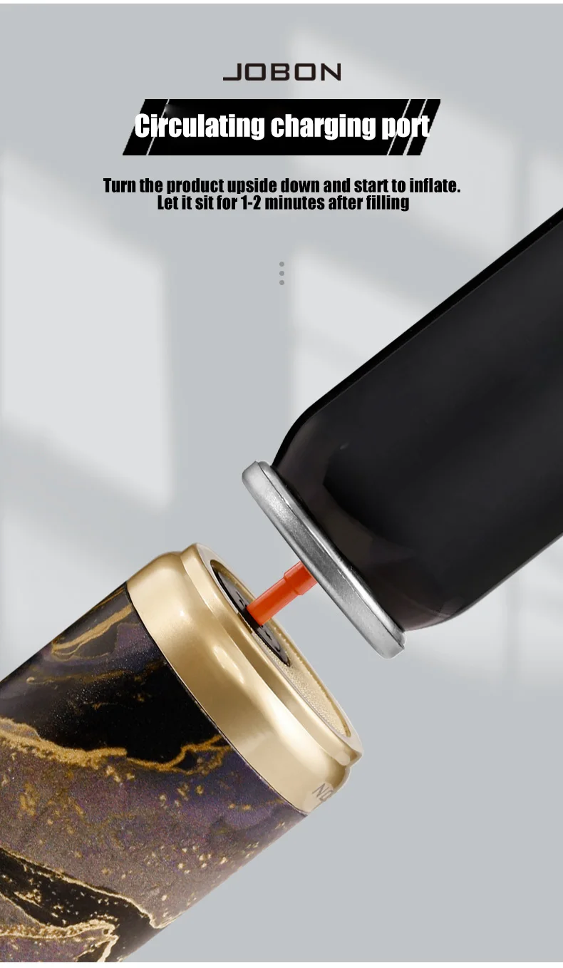 JOBON Strong Flame Gun Lighter Sustainable Flame Ignition  Flame Adjustable Cigar Camping Tool