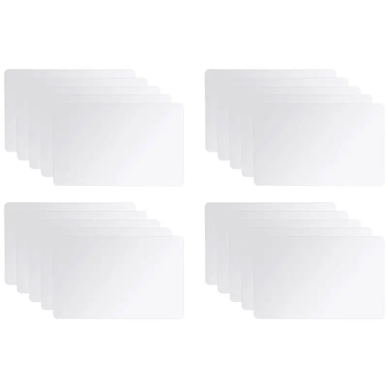 A98Z 20Pcs Cards White Blank For NTAG215 PVC Tags Waterpoof 504Bytes Chip Sticker