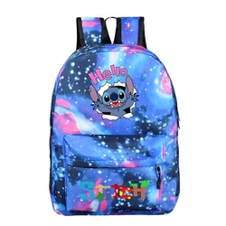 HOT Stitch Schoolbag Backpack Plaid Starry Sky Lightning Schoolbag Student Canvas Casual Print Backpack Travel Bag