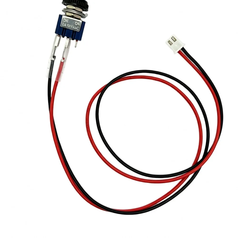 

6mm Mounting Hole 6A ON/OFF Switch With 40cm 22AWG Wire XH2.54 2P Connector For Bait Boat Tug Boat Motherboard Control
