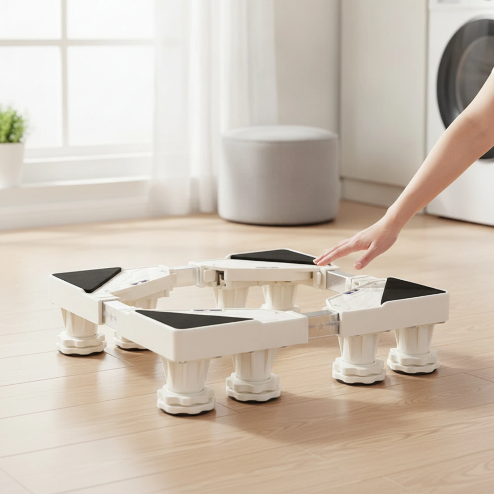 Dishwasher Pedestal Anti-Slip Adjustable Appliance Pedestal Base Slimline Platform Stable for Kitchen Countertop