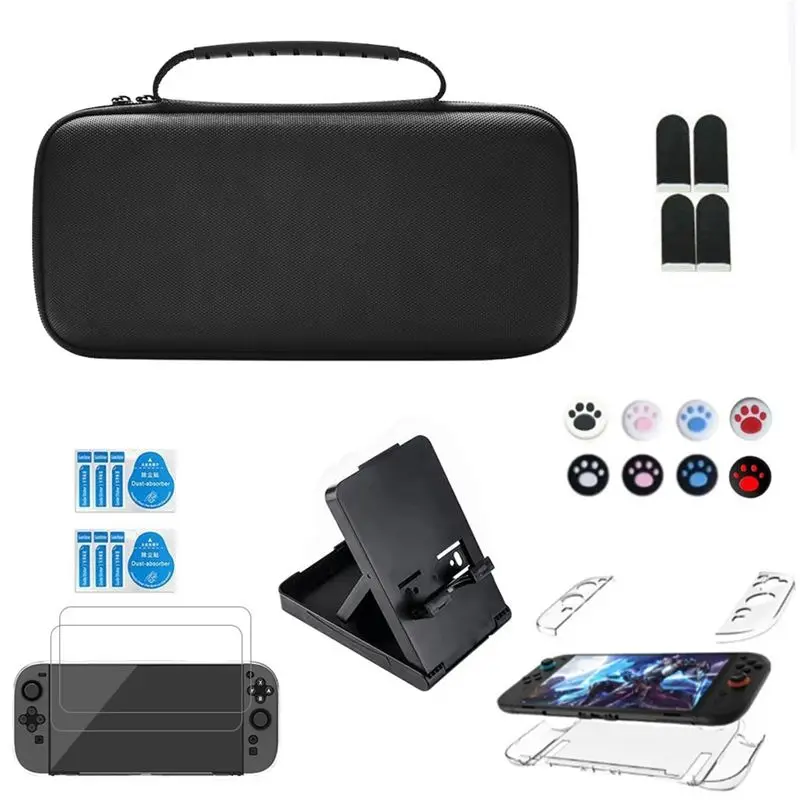 AC57-EVA Carrying Case For Switch 2 Accessories Kit For Switch 2 Stand Screen Protector Silicone Case Joystick Cap