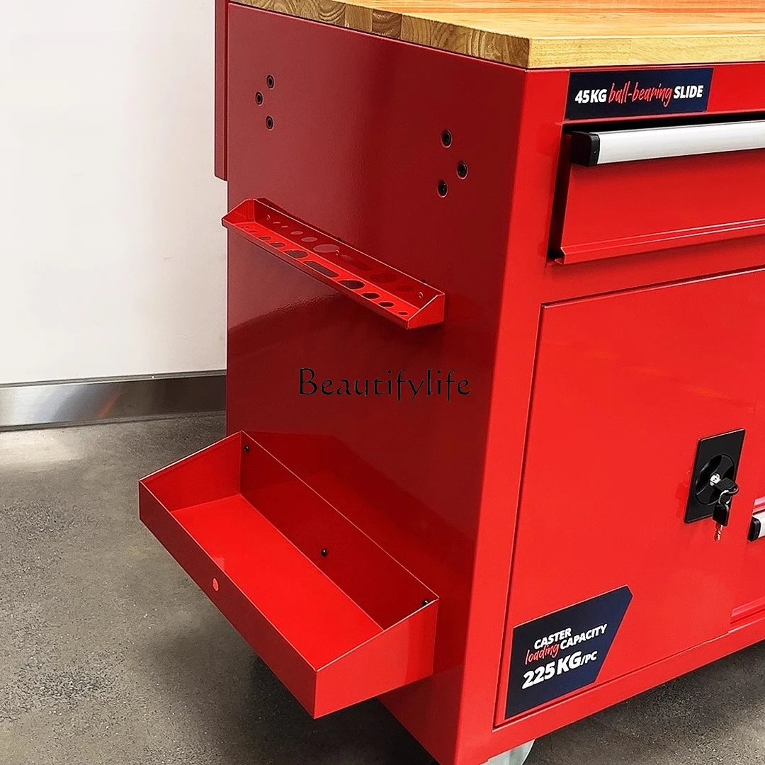 US tool cart cart Heavy workshop auto repair Mobile maintenance tool cabinet Multifunctional trolley - Image 5
