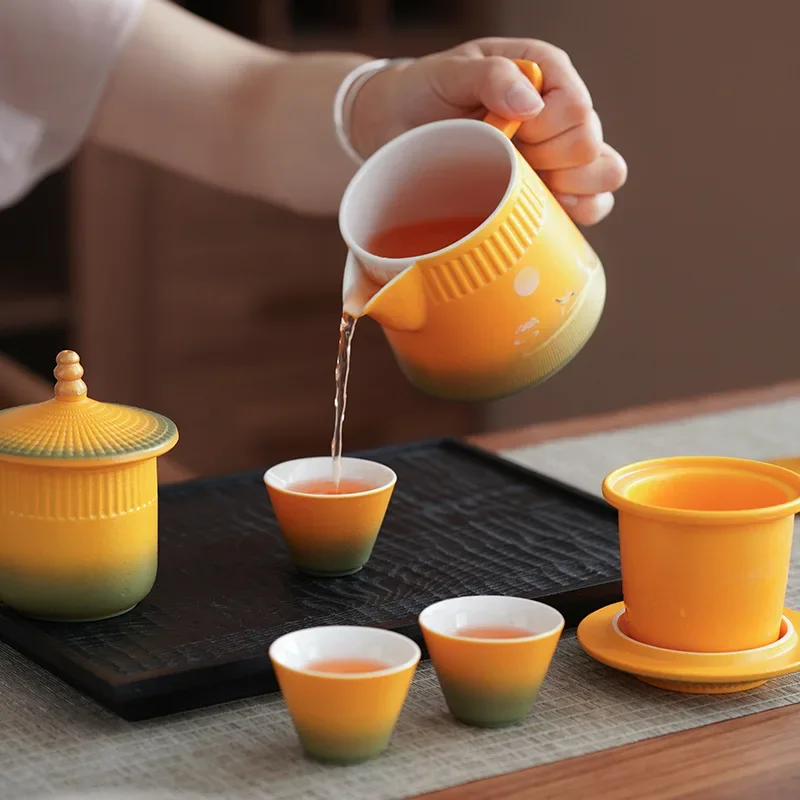Forbidden City Cultural and Creative Travel Tea Set Beijing Characteristic Souvenir High-end Practical Gift Chinese Travel Gift