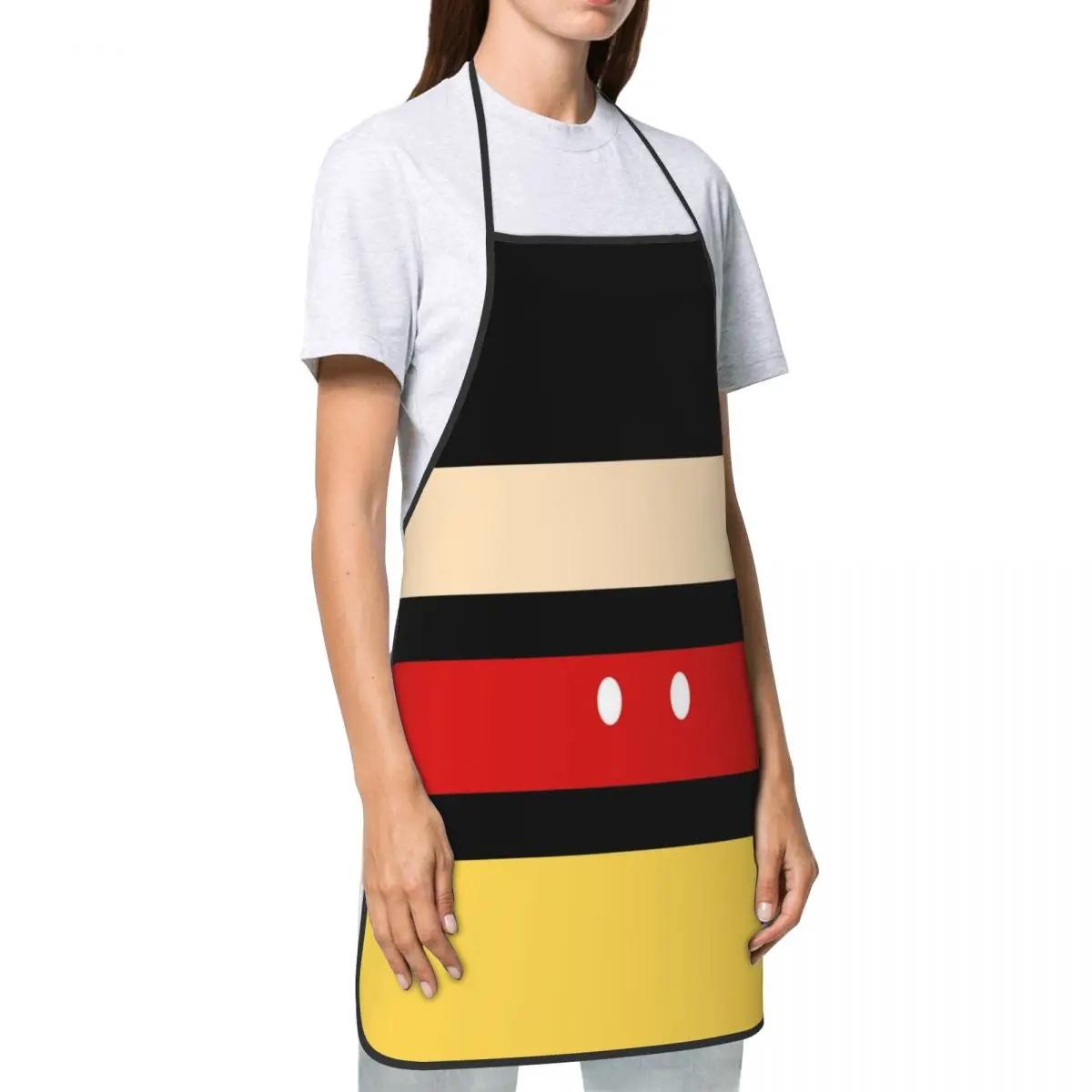 Men Women Chef Gifts Apron Disney OH BOY! Ear Mouse Cartoon Merch BBQ Aprons Adjustable Neck Strap Waterdrop Resistant