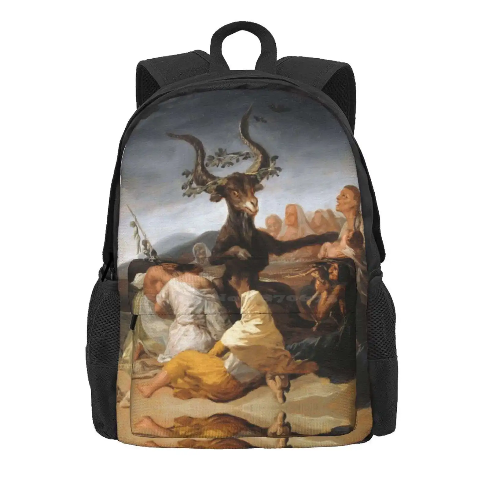 Francisco Goya - Witches Sabbath Hot Sale Schoolbag Backpack Fashion Bags Francisco Goya Witchcraft Vintage Dark Witches