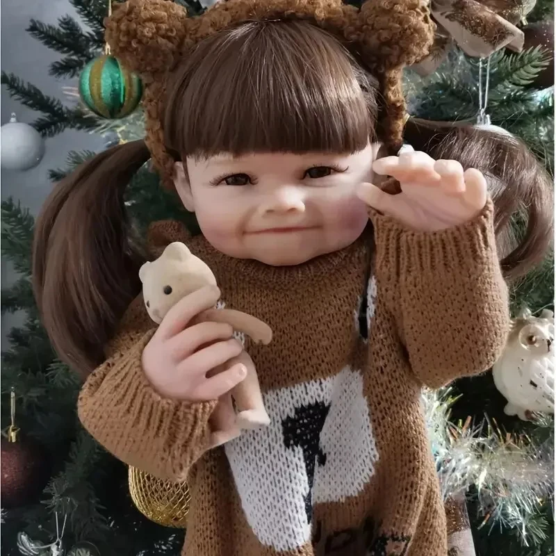 Levensechte herboren pop – 55 cm badbare realistische babypop, meisje