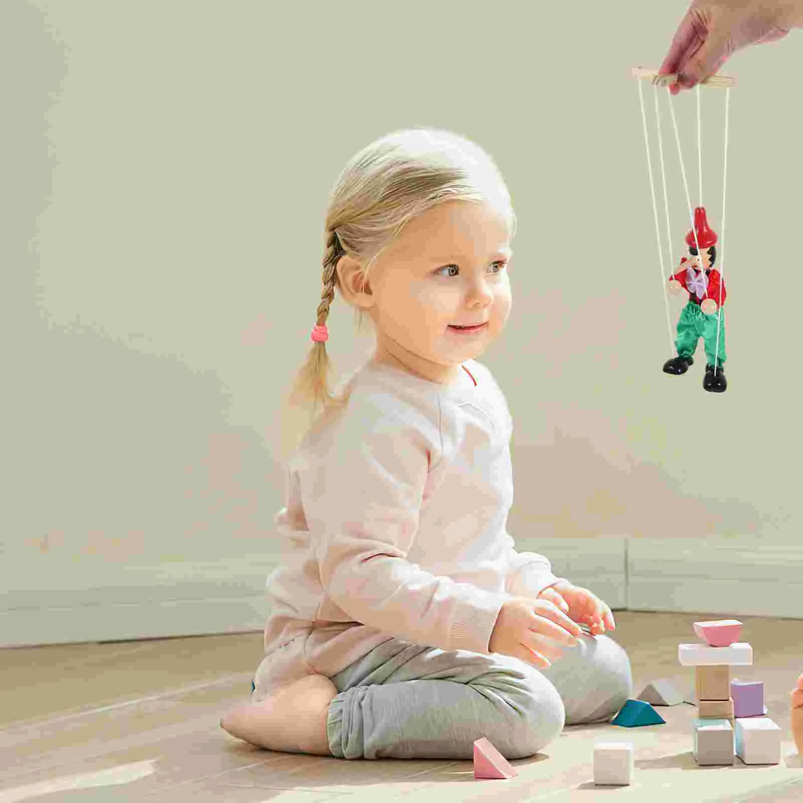 Marionet Marionet Kids String Puppet Creatieve Marionetten String Puppet voor kinderen pin beeldjes houten mensenfiguren