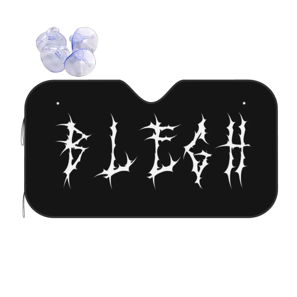 

Blegh Heavy Metal Funny Metalcore Deathcore Death Metal Singer Metalhead Sunshade Windscreen Car Front Windshield Window