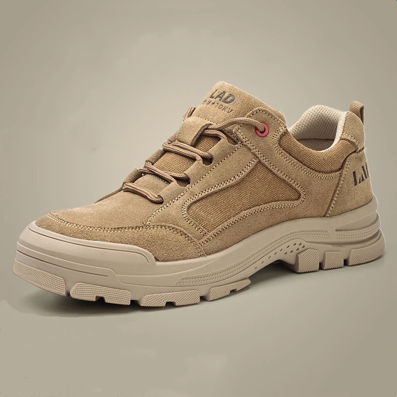 men fashion plastic toe caps working safety shoes cow suede leather security boots worker insulated sneakers protective footwear