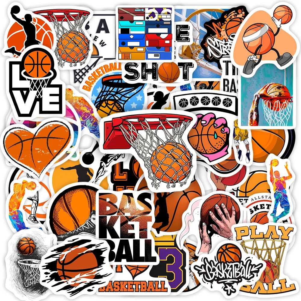 Basketball Theme Lovers Stickers DIY Toy Gift  Decorative Graffiti Decal for Phone Laptop Bottles Scrapbook Kids Waterproof