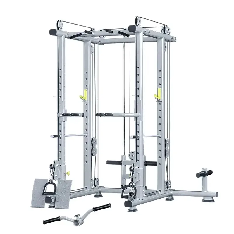 Commercial Squat Rack Small Bird Trainer Frame Type Multi‑functional Fitness Equipment Combination Set Household Gantry