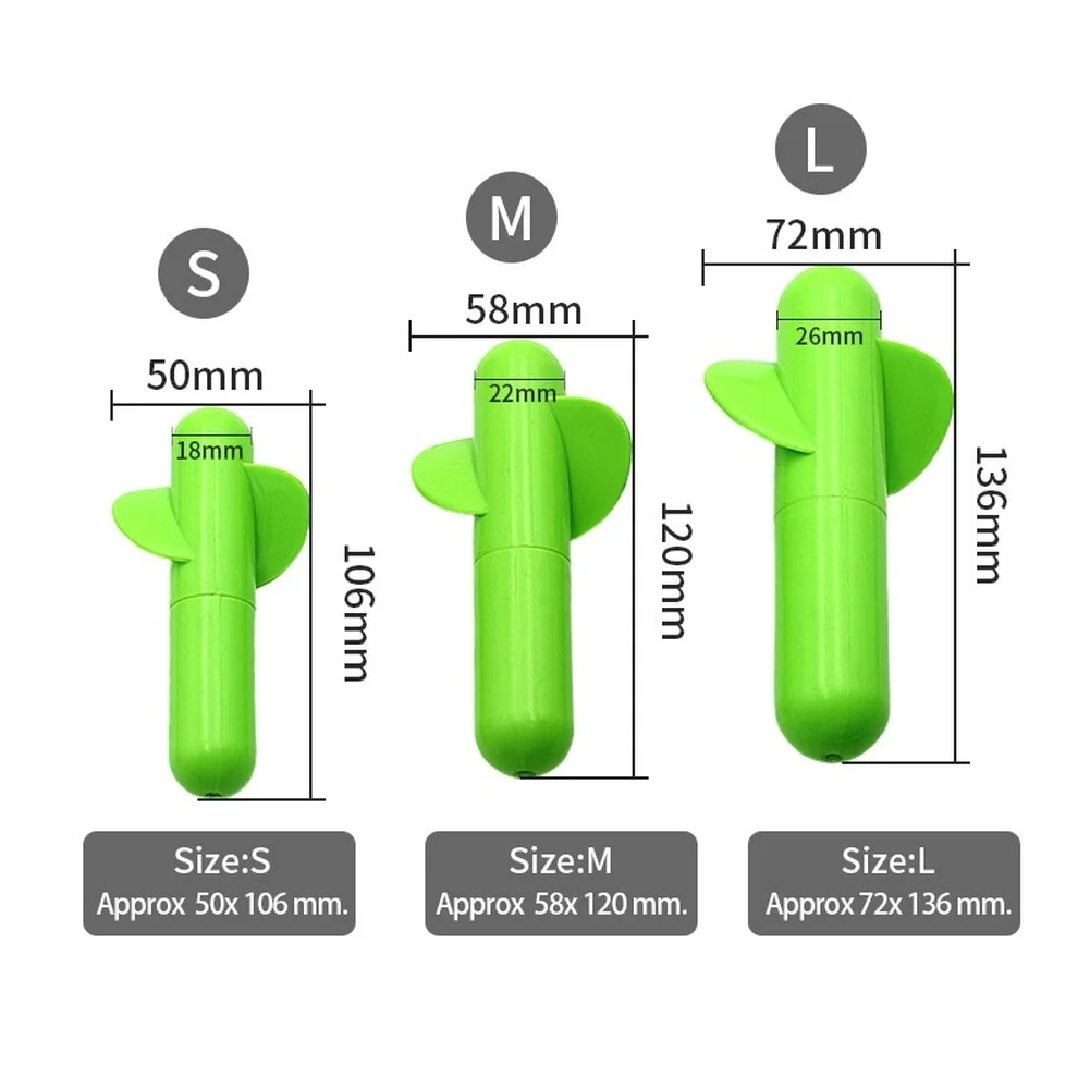 1 Pcs Subfloat Propeller Fishing Rig With Rattle Bead ABS Float Leader For Enhanced Visibility Green Outdoor Fishing
