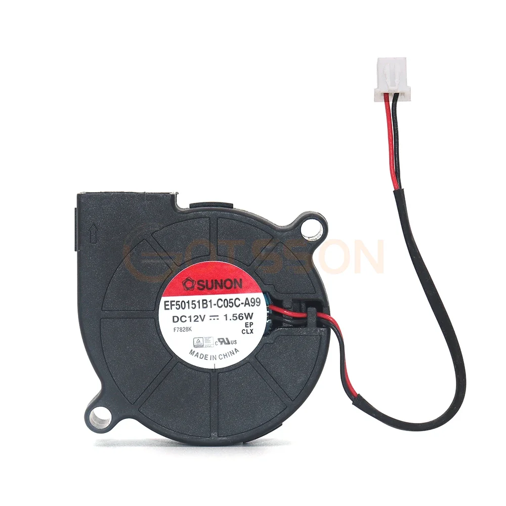 EF50151B1-C05C-A99 For SUNON 5015 12V Blower 50mm 50*50*15mm Lighting Turbine Fan 5cm Ultra-Quiet