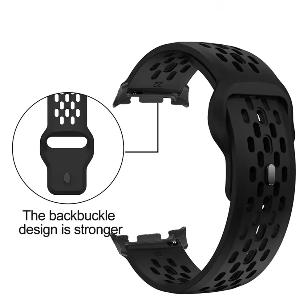 حزام رياضي قابل للتنفس لساعة سامسونج جالاكسي 8 40 مللي متر 44 مللي متر سوار معصم من السيليكون الناعم لساعة جالاكسي 8 الكلاسيكية 46 مللي متر باند كوريا