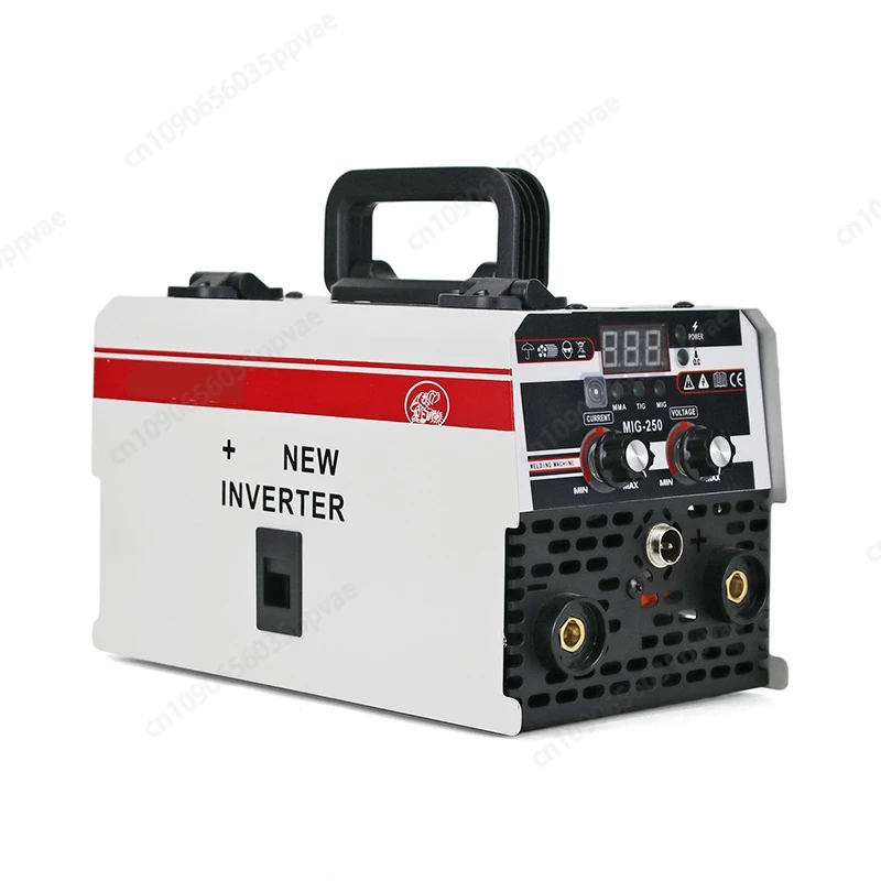 Mesin Las Inverter IGBT 4 in 1 MIG MMA TIG 250A 220-240V Portabel untuk Pengelasan Busur di Rumah, Garasi, dan Fabrikasi Logam, Ringan
