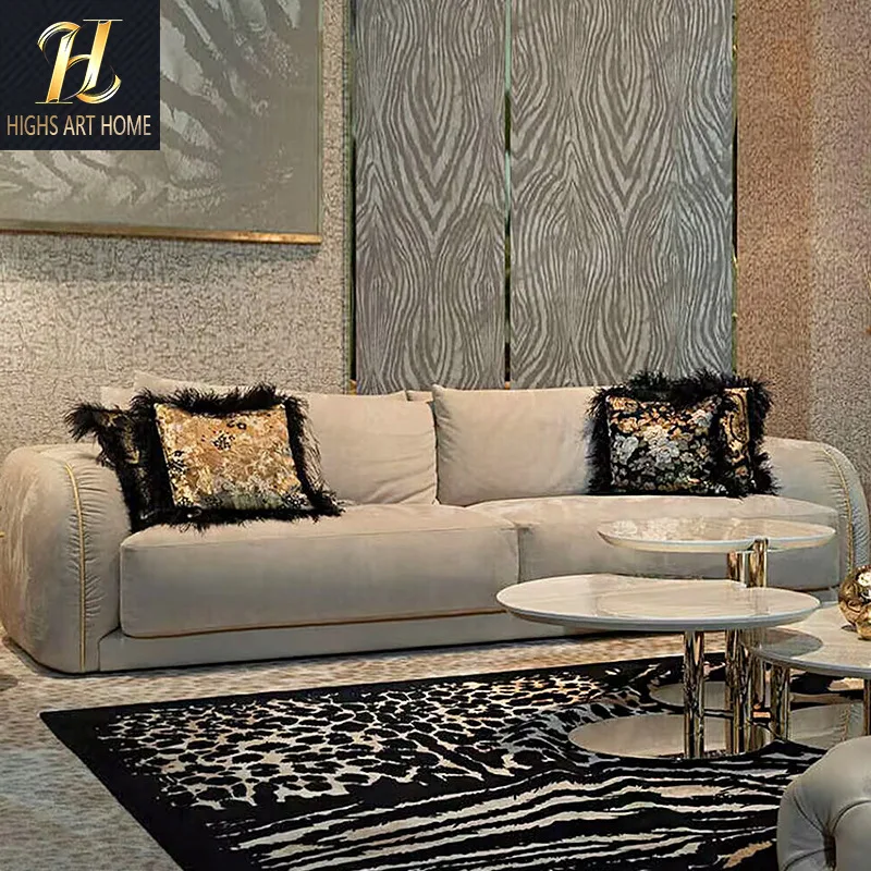 Villa mansión salón sofá doble