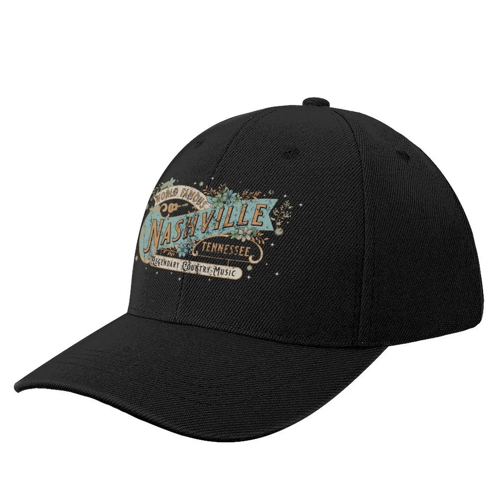 Vintage Nashville - Rough Baseball Cap summer hat beach hat party Hat Baseball Cap For Women 2024 Men's