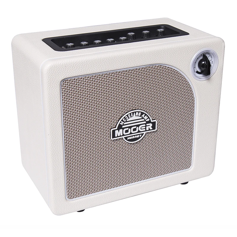 Mooer Hornet White 15W Digital Modeling Combo Amplifier Guitar Amp Amplifier 9 Amp Models Headphone Output Small Guitar Speaker