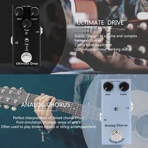 Vintage Overdrive E -Gitarren -Effekt, Crunch -Verzerrung, US -Traum, klassischer Chor, digitale Verzögerung, analoge Verzögerung, Gitarrenstücke 11 Hauptverkäufe von Rotor Walker - №5