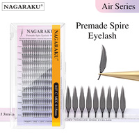 NAGARAKU Premade Spire Eyelash 0.07mm C/D 8-15mm Mix Size Anime Effect Soft Plume Fluttering Eyelash Extensions Comic Air Series