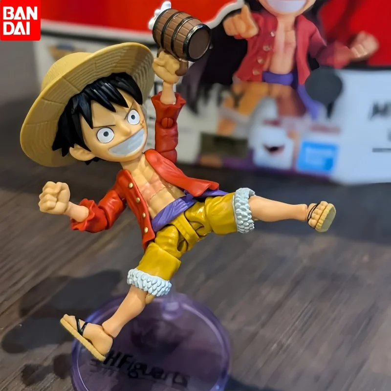 Original Bandai S.H.Figuarts Shf Monkey.D.Luffy One Piece Wcf Tamashii Anime Action Collection Figures Model Toy Gift