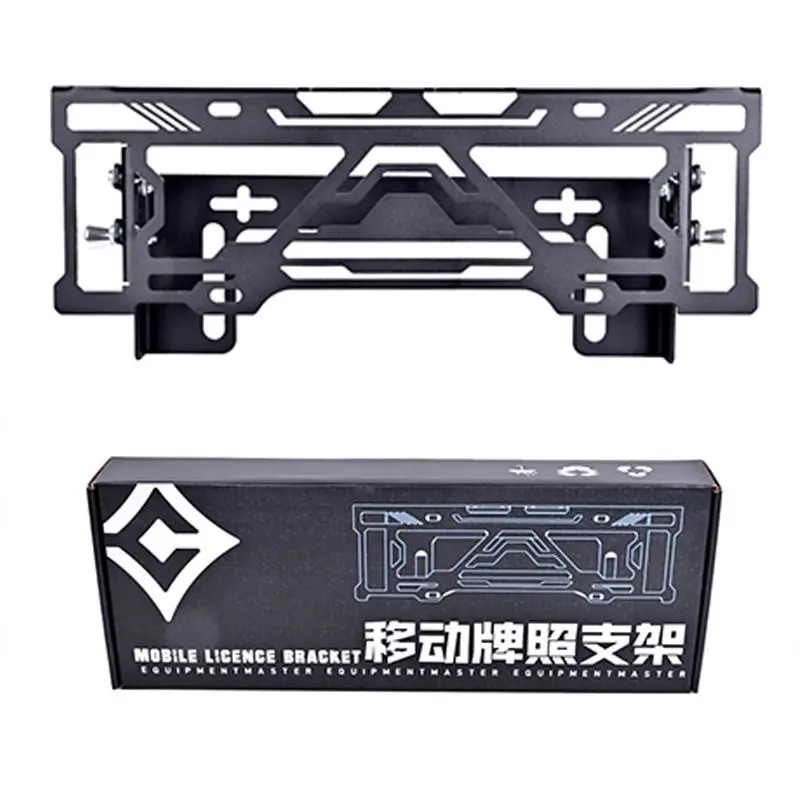 Heavy Duty Vertical Sliding License Plate Bracket Winch License Plate Holder for Tank 300 400 500 700 Offroad 4x4 Auto Parts