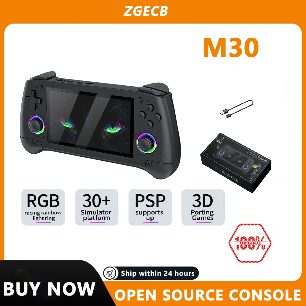 

FLLAPT NEW M30 A Ретро портативный 4,3-дюймовый IPS-экран Видео PSP Портативная карманная игровая консоль Поддержка игр для мальчиков в подарок