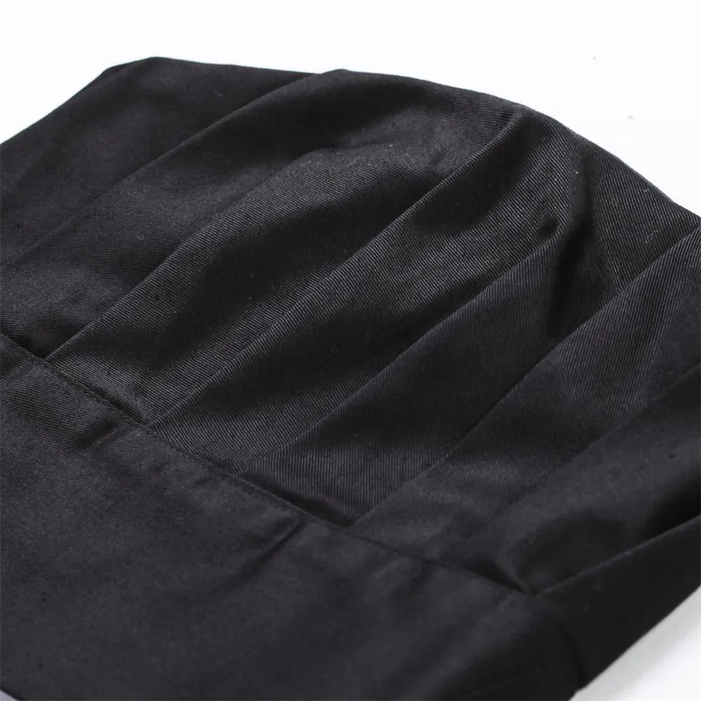 

Black Adjustable Elastic Mushroom Style Chef Hat Unisex Kitchen Cooking Restaurant Cook Cap Restaurant Hat Chef Cap