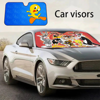 B-Bunnys L-Looneys Summer Car Sunshade Front Windshield Sunshade Sunblock Thermal Insulation Sunshade Umbrella Retractable